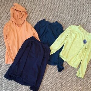 Cat & Jack and Carters Kids Swim Rashguards - Orange, Navy, Lime